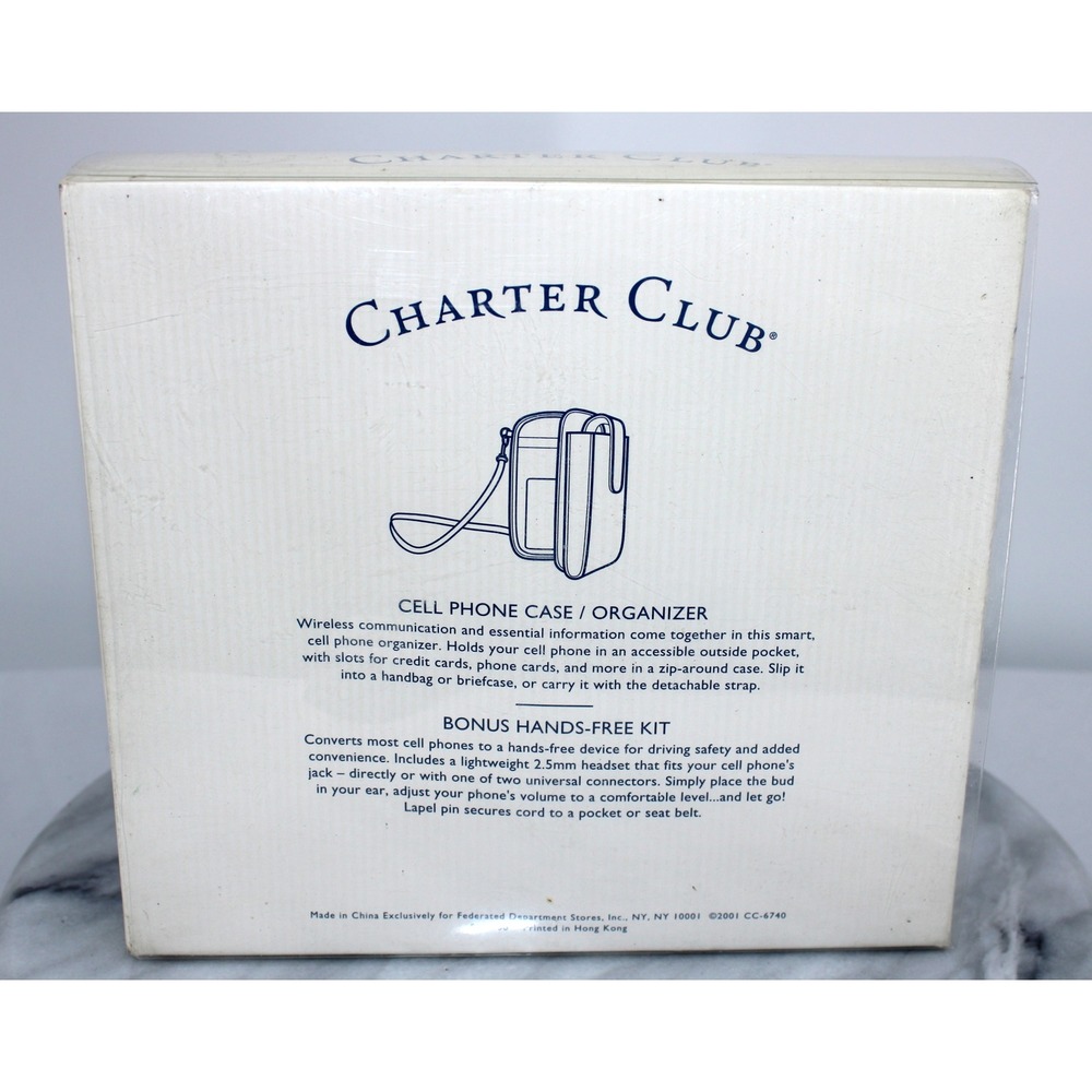 Charter Club Cell Phone Case Organizer with Bonus Hands Free Kit - Picture 3 of 3